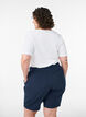 Losse katoenen short met zakken, Blauw, Model image number 2
