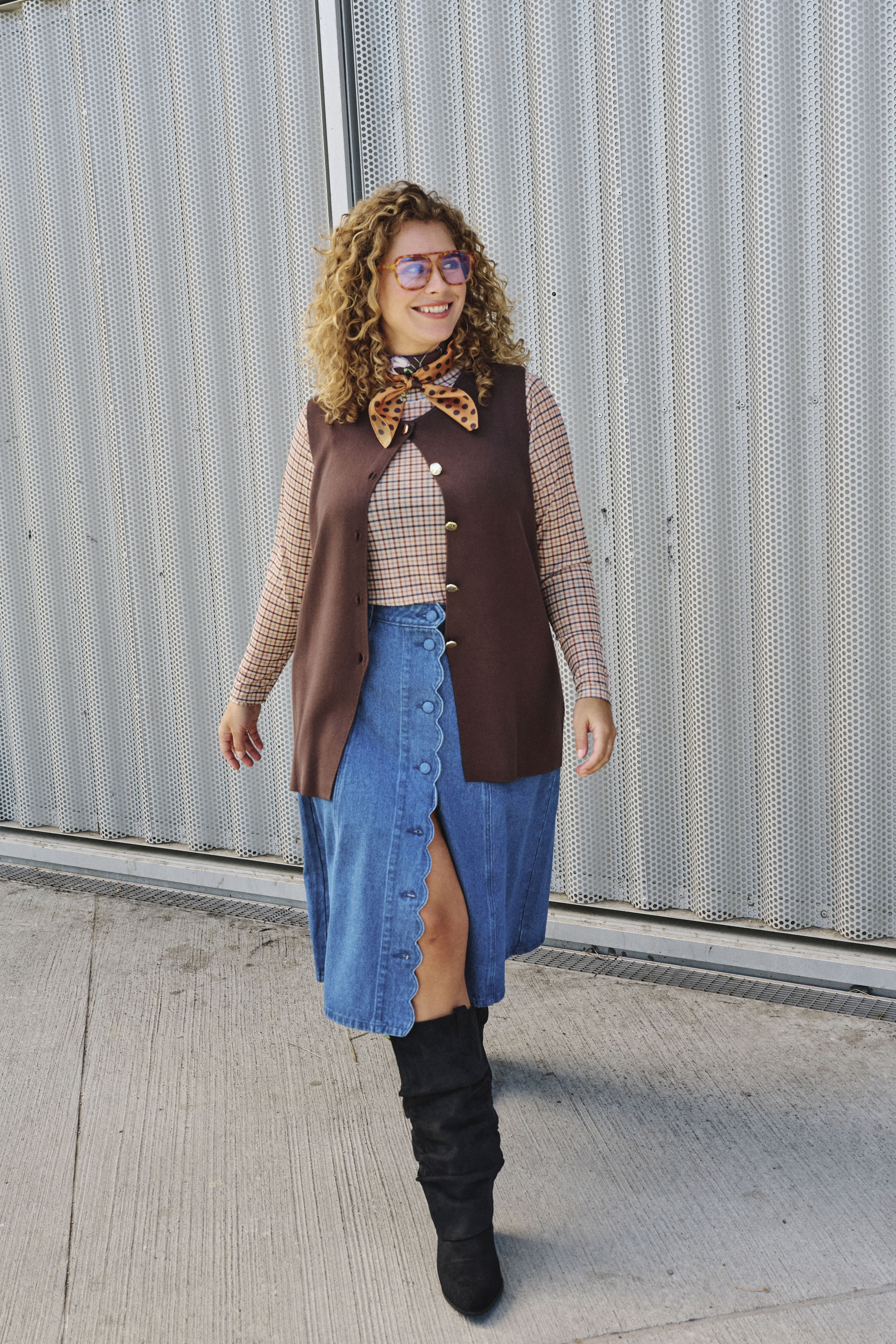 ZizziRetro chic in aardetinten, , Model