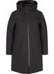 Winterjas met verstelbare taille, Zwart, Packshot image number 0