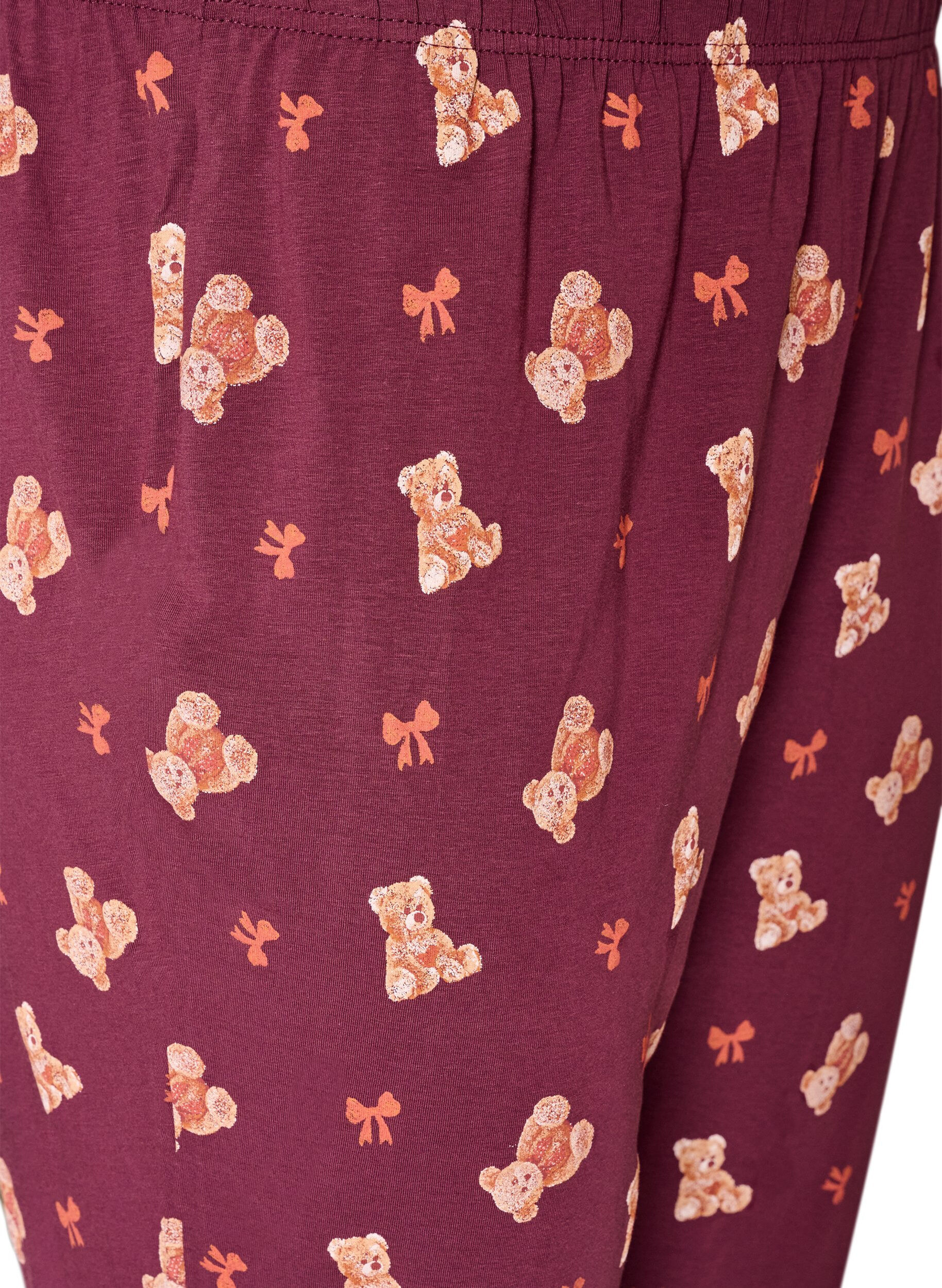 ZizziBedrukte pyjamabroek, Rood, Packshot image number 2