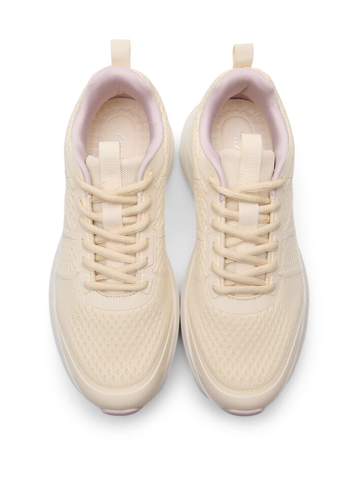 Wide fit - Comfort sneakers met schokabsorberende zool, Whitecap Gray, Packshot