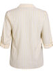 Linnen en viscose shirt met 3/4 mouwen, Beige, Packshot image number 1