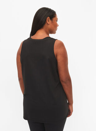 ZizziWorkout top met V-hals, Black, Model image number 1