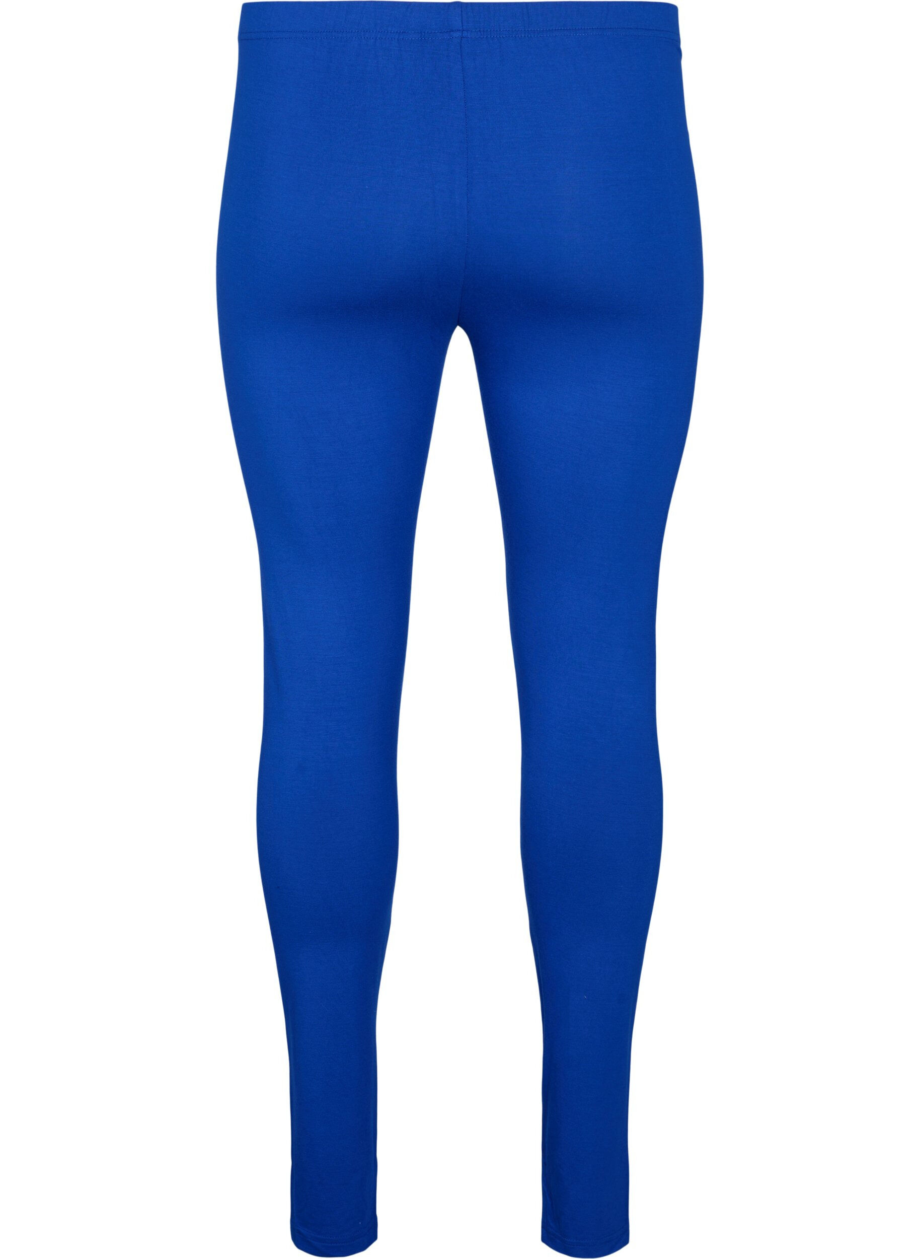 ZizziBasisleggings met extra lengte, Blauw, Packshot image number 1