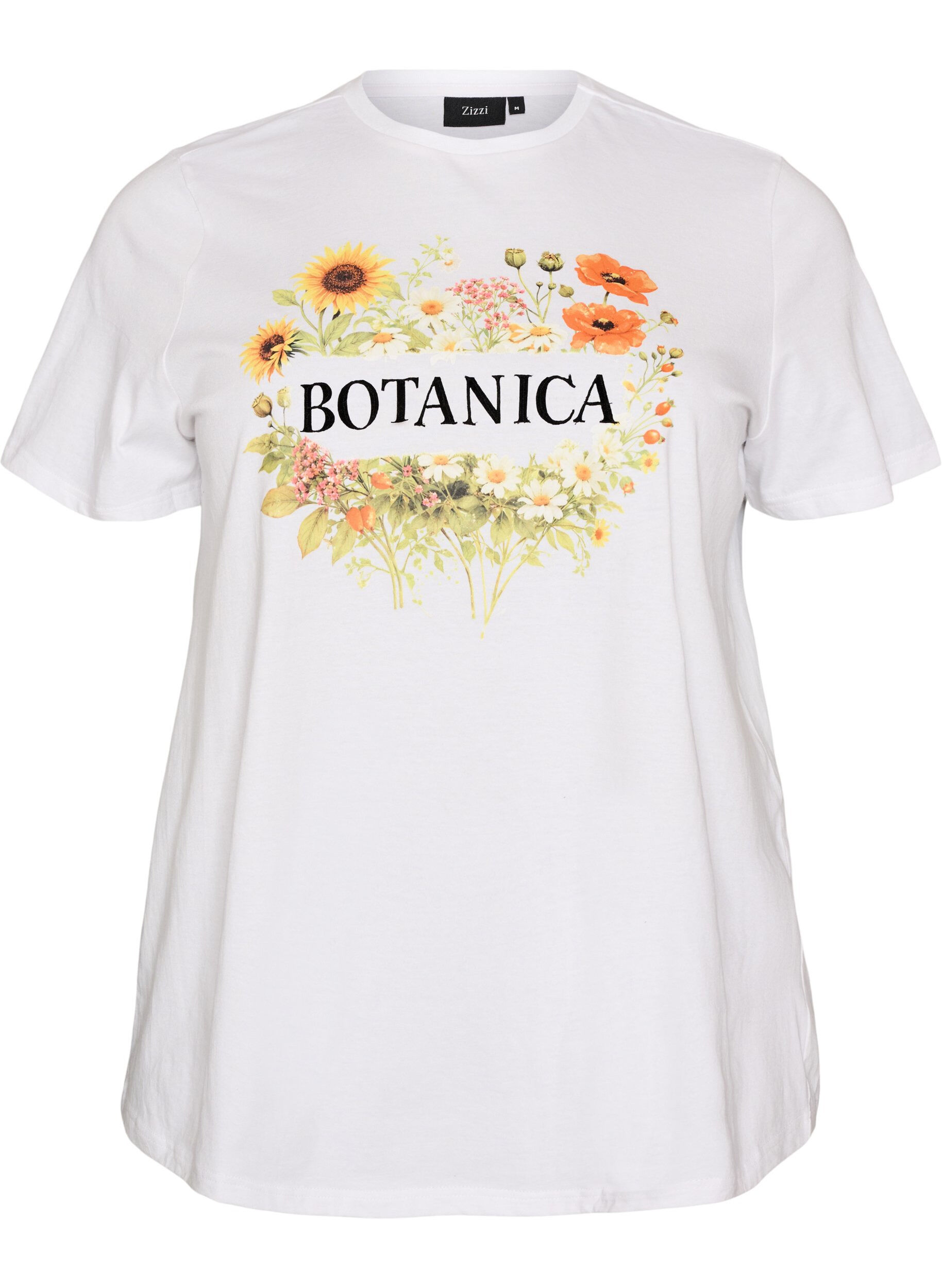 Organisch katoenen T-shirt met print aan de voorkant