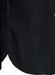 Linnen en viscose shirt met 3/4 mouwen, Zwart, Packshot image number 3