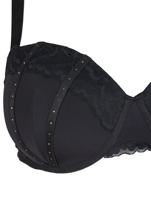 ZizziGevormde bh met strassdetails, Black, Packshot image number 2