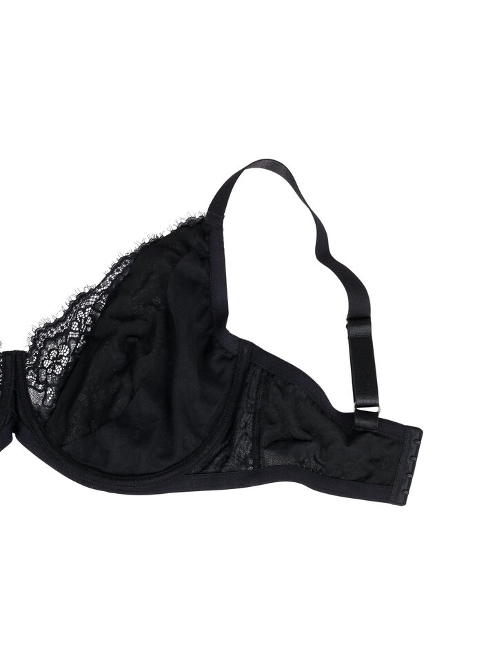 Volledig bedekkende bh met strass-steentjes, Black, Packshot