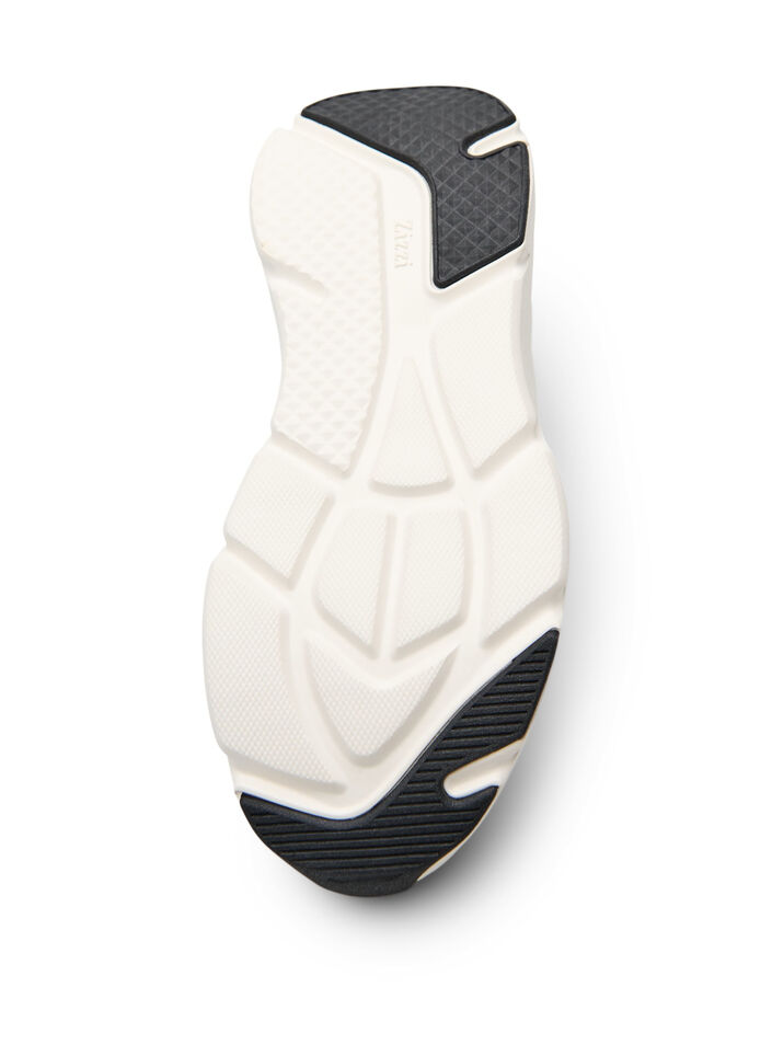 Comfortabele sneakers met een schokabsorberende zool, Wit, Packshot image number 4