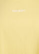 T-shirt van biologisch katoen met klein frontmotief, Geel, Packshot image number 2