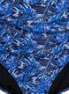 Hoge taille bikinibroekjes met patroon, Blauw, Packshot image number 2