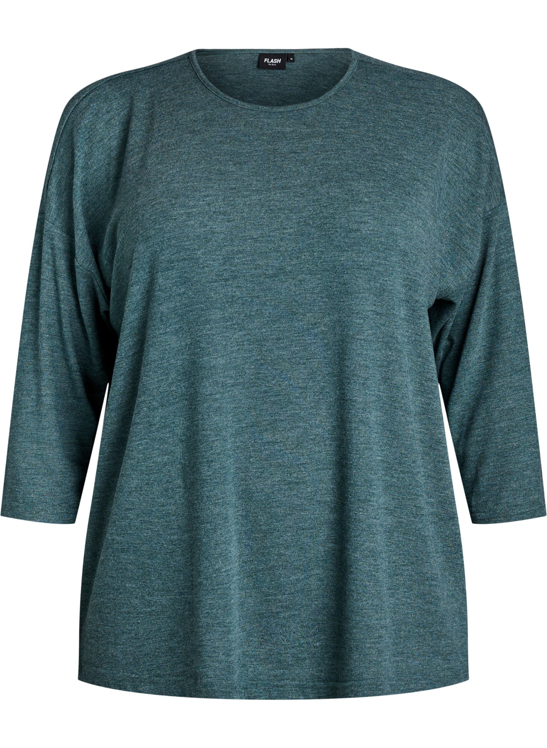FLASH &ndash; Jersey blouse met 3/4 mouwen
