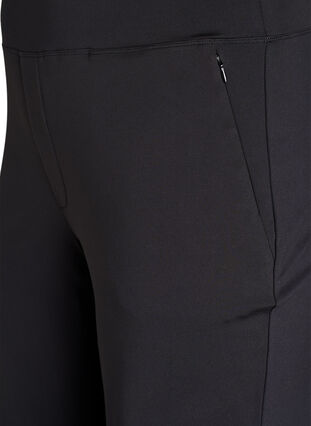 ZizziStijlvolle workout broek met een lichte flare, Zwart, Packshot image number 2
