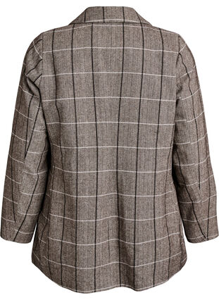 ZizziKlassieke geruite blazer, Grey Check, Packshot image number 1
