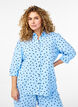 Shirtblouse met 3/4 mouwen, Blauw, Model image number 0