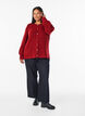 Cardigan met wol en alpaca en decoratieve knopen, Rood, Model image number 1