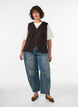 Gilet met knoopsluiting, Bruin, Model image number 1