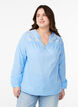 Blouse met borduursels, Blauw, Model image number 0