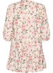 A-lijn tuniek in viscose met 3/4 mouwen, Vanille, Packshot image number 1