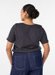T-shirt met motief, Grijs, Model image number 2
