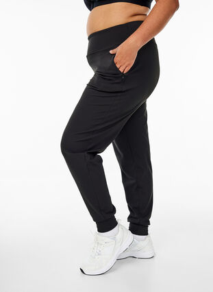 ZizziJoggers met zakken, Zwart, Model image number 0