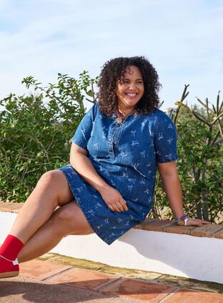 ZizziDenim jurk, , Model