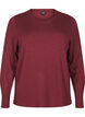 Gebreide blouse met ronde hals, Rood, Packshot image number 0