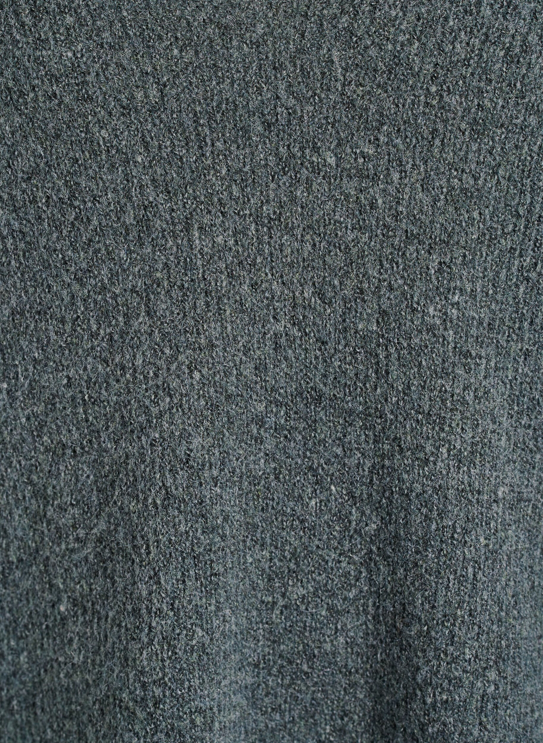 ZizziGebreide blouse met V-hals en raglanmouwen, Groen, Packshot image number 2