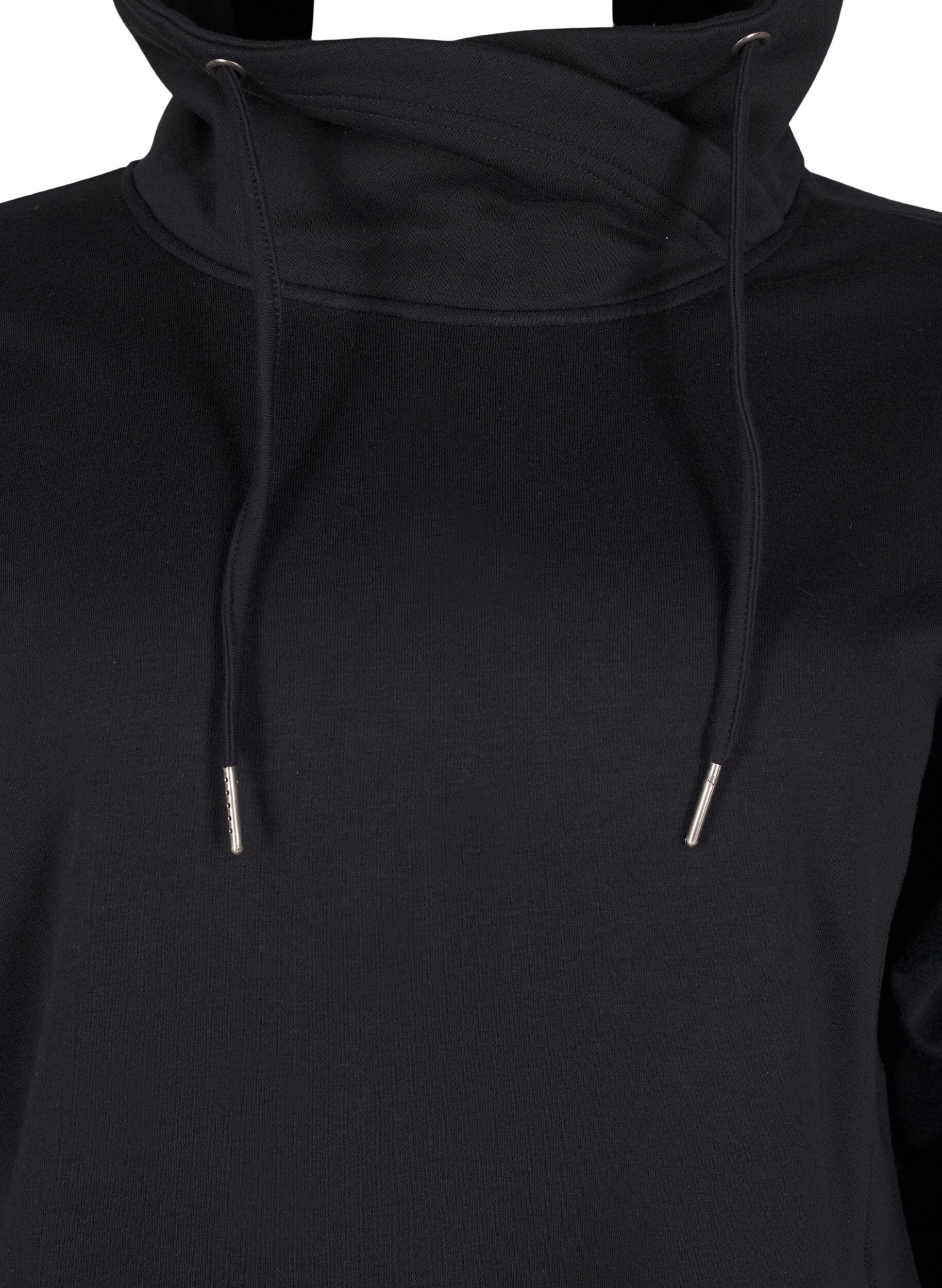 ZizziFLASH - Sweatshirt met hoge kraag, Black, Packshot image number 2