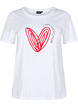 Katoenen T-shirt met motief, Bright W. w. Heart, Packshot image number 0