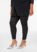 Kanten leggings met een high waist, Zwart, Model image number 2