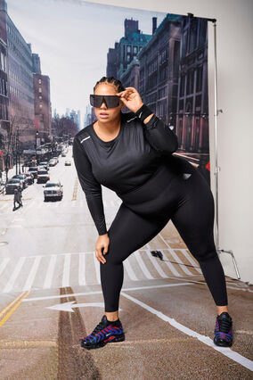 ZizziCORE, SUPER TENSION TIGHTS - Trainingslegging met binnenzak, Black, Model image number 3