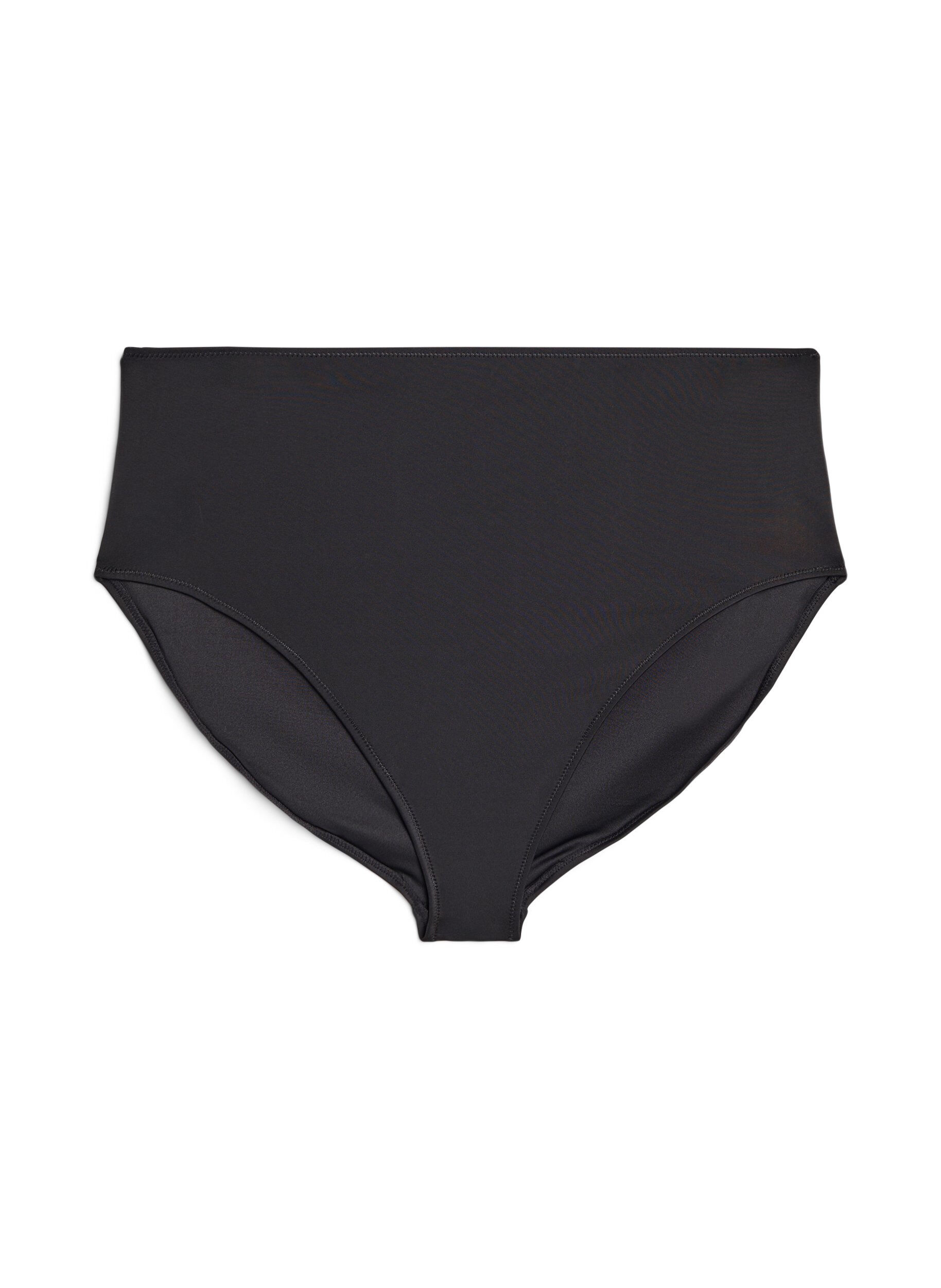 Solidkleurige high-waist bikinibroekje