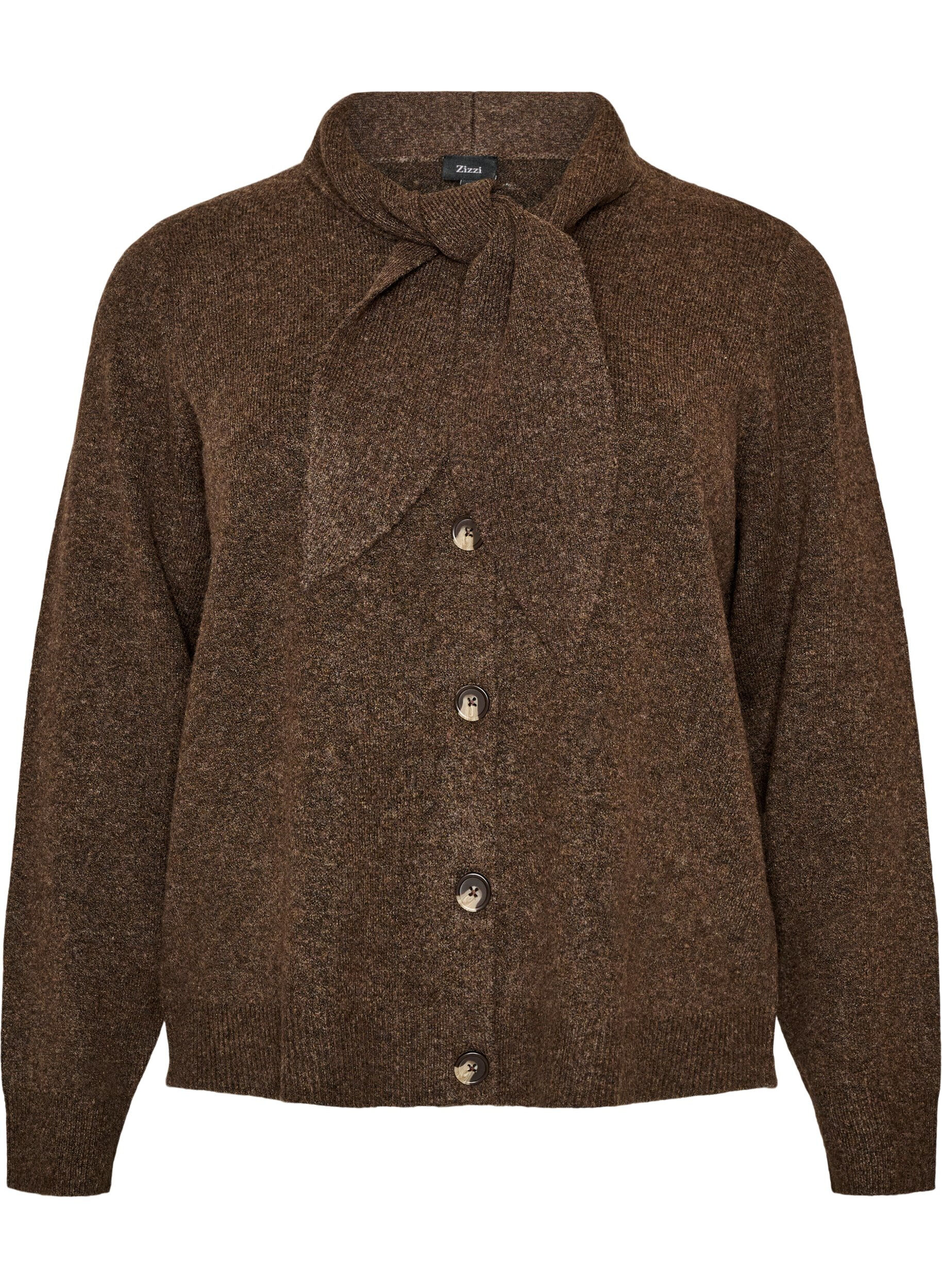 Cardigan met strikjes en knopen