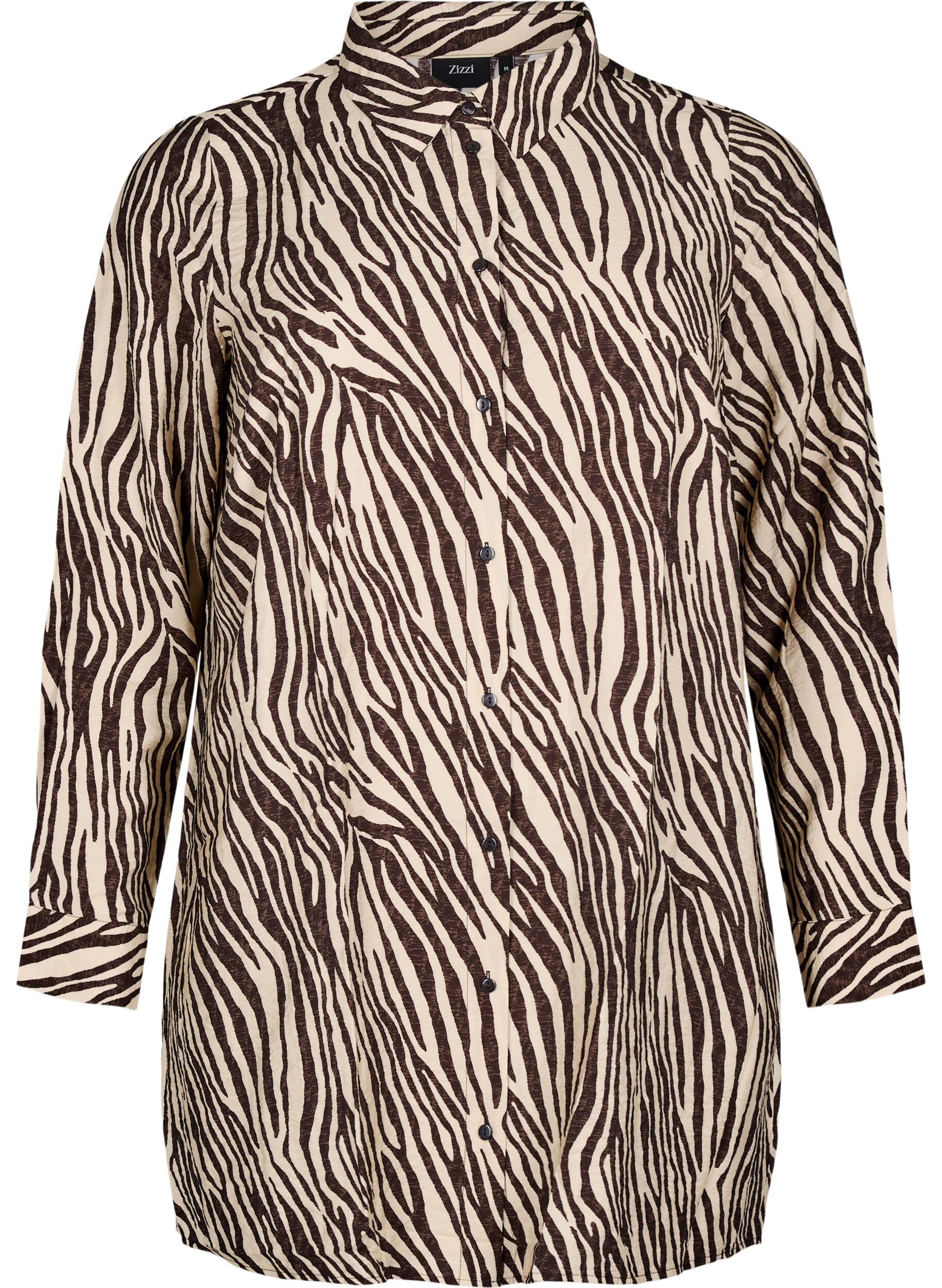 Lange blouse met zebraprint