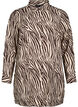 Lange blouse met zebraprint, Bruin, Packshot image number 0