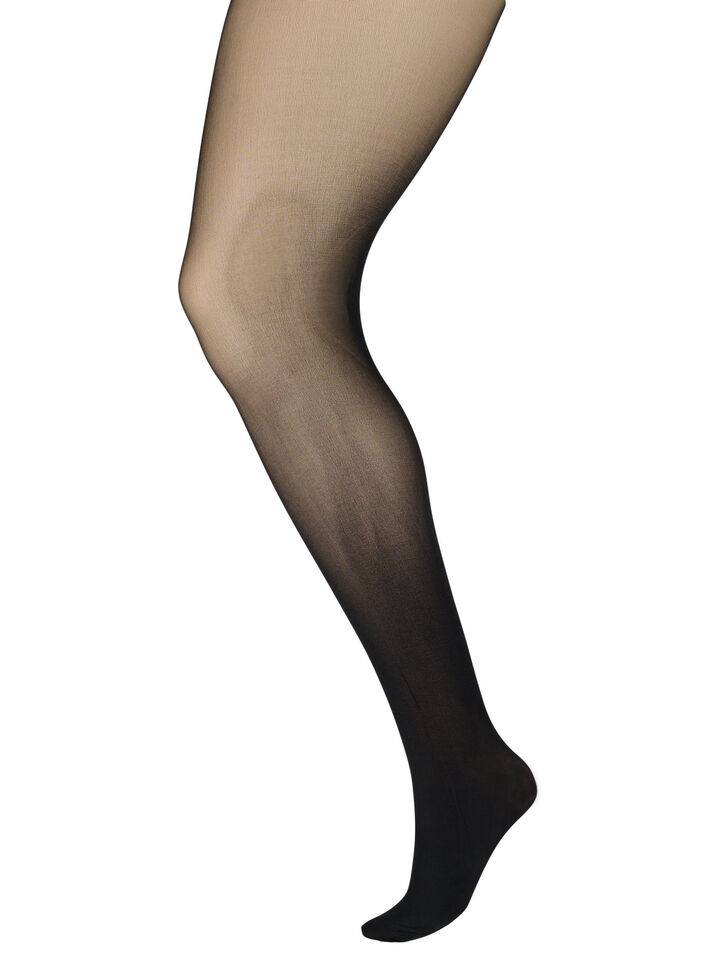 Panty 40 denier met push-up, Zwart, Packshot image number 0