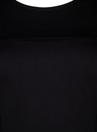 ZizziA-vorm jurk met 3/4-mouwen, Zwart, Packshot image number 2
