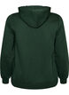 Sweatshirt met capuchon, ritssluiting en zakken, Groen, Packshot image number 1