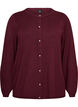 Cardigan met ronde knopen, Rood, Packshot image number 0
