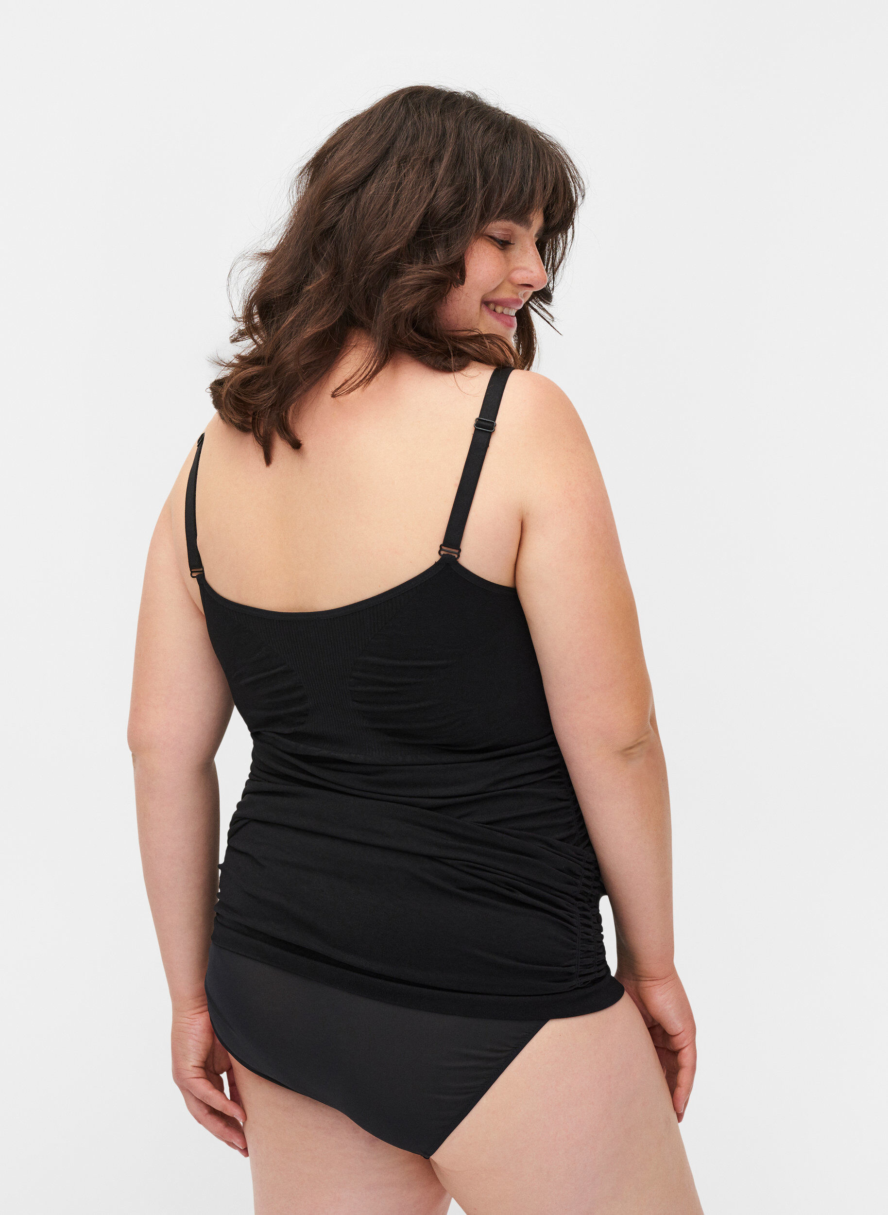 ZizziNaadloze zwangerschapstop met borstvoedingsfunctie, Black, Model image number 1