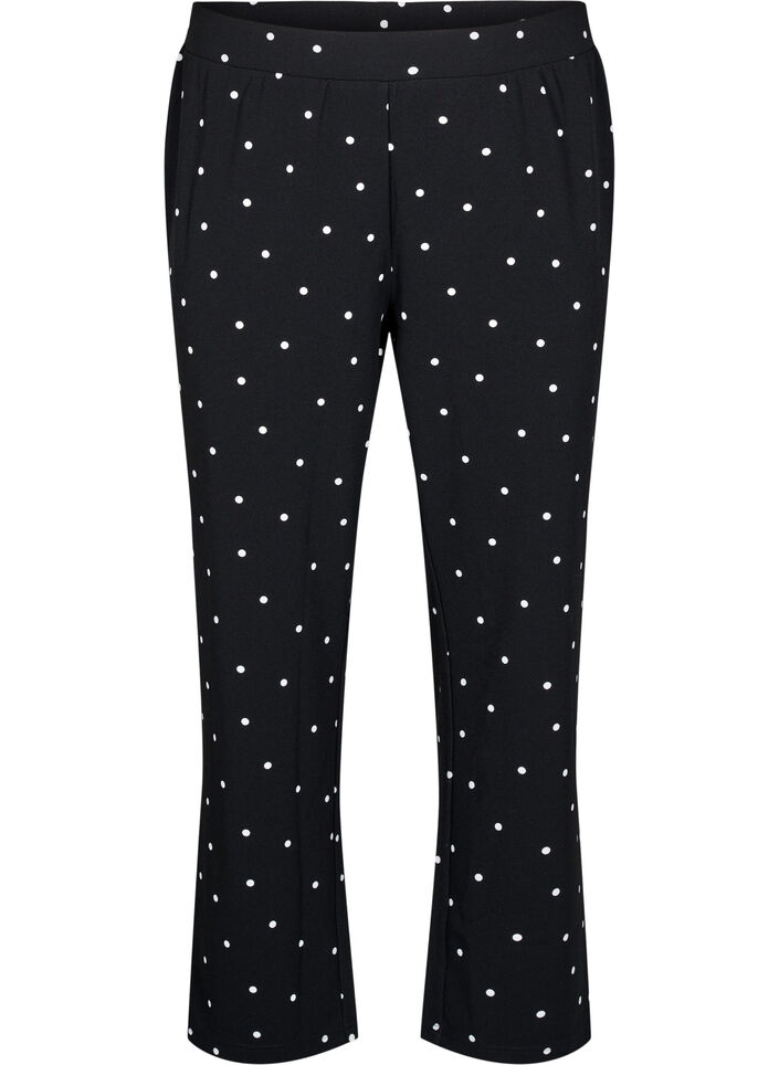 FLASH - Broek met rechte pasvorm, Zwart, Packshot image number 0