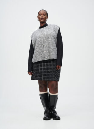 ZizziBlouse met lange mouwen en hoge hals, Black, Image image number 0