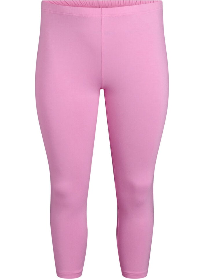 Leggings 3/4 basiques en viscose, Rose, Packshot image number 0