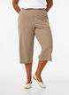 FLASH - Hoog getailleerde kniebroek met losse pasvorm, Bruin, Model image number 2
