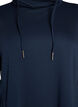 Kort sweatshirt jurk met hoge kraag en zakken, Blauw, Packshot image number 2