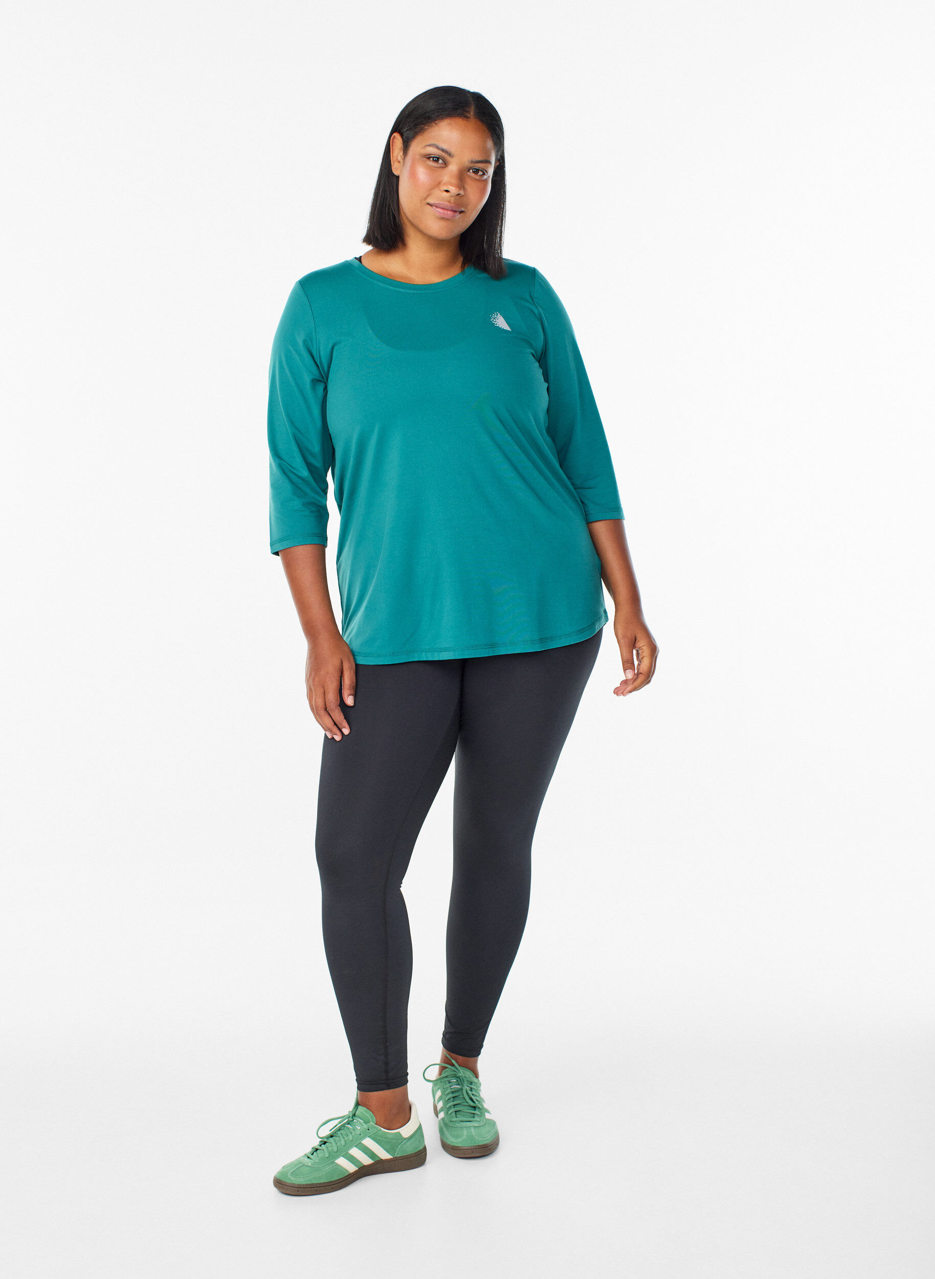 ZizziTraining blouse met 3/4 mouwen, Groen, Model image number 1