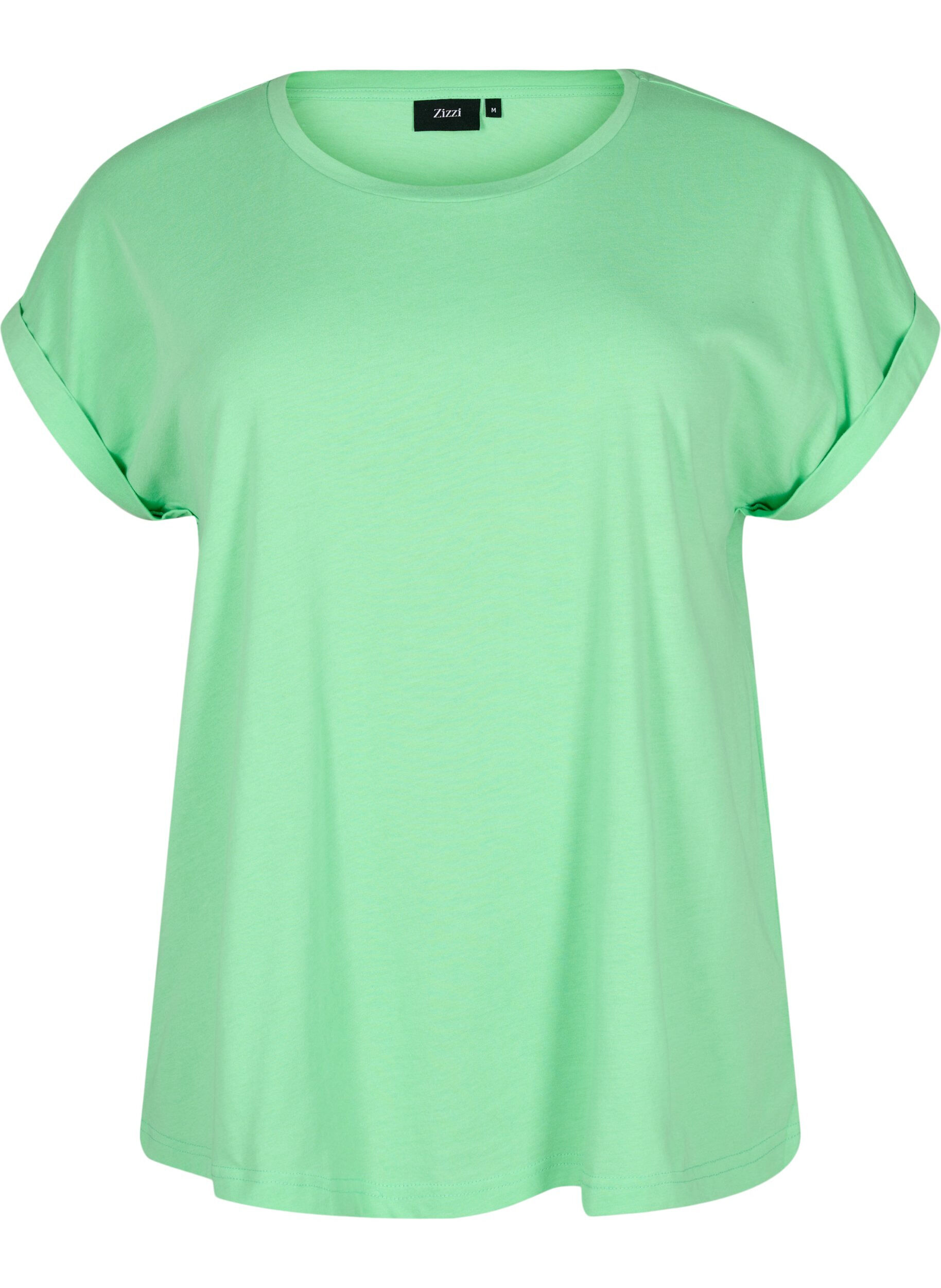 T-shirt met korte mouwen van katoenmix