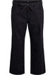 Straight-fit jeans met een strikceintuur, Zwart, Packshot image number 0
