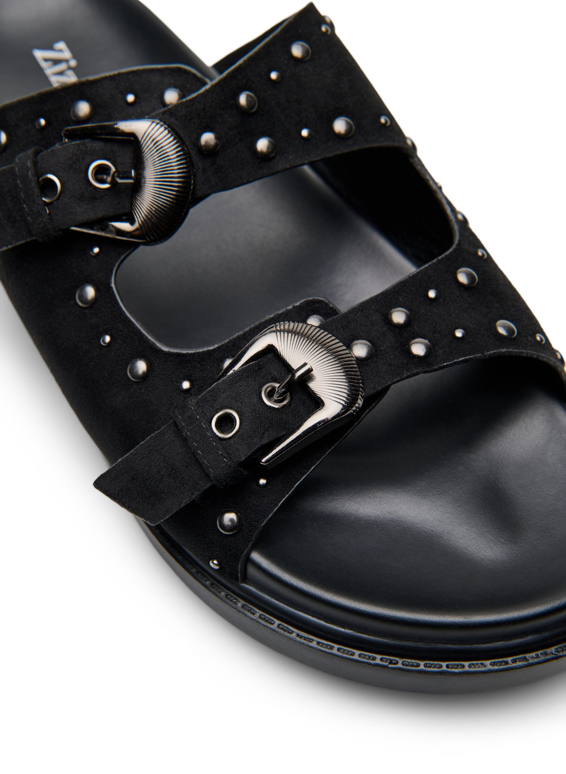 ZizziWide fit - Sandalen met studs, Zwart, Packshot image number 3